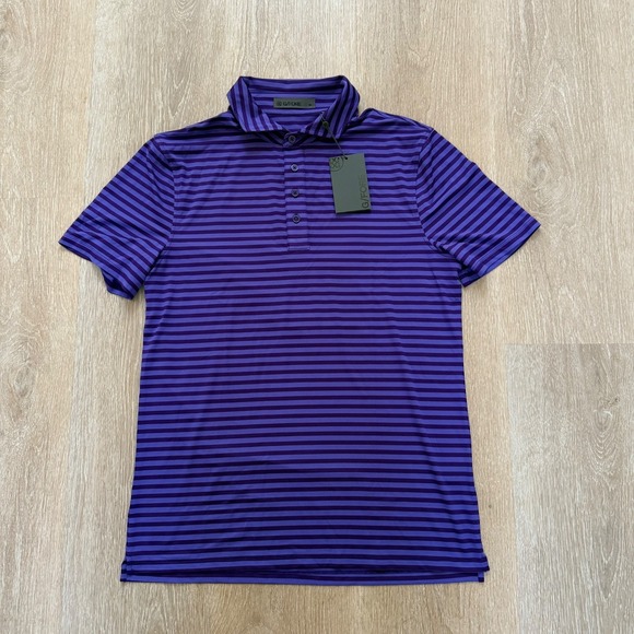 G/FORE Other - G/FORE G4 Perforated Men's Medium Purple Stripe Golf Polo Shirt NWT Retail $110
